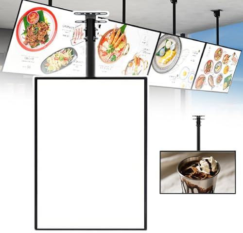 Menù Con Retroilluminazione A Led, Pannello Luminoso A Led Con Cornice Ultrasottile, Per Ristoranti, Negozi, Cartelloni Pubblicitari Sospesi, Decorazioni, Mostre, Teatri, Pubblicità,60×90cm