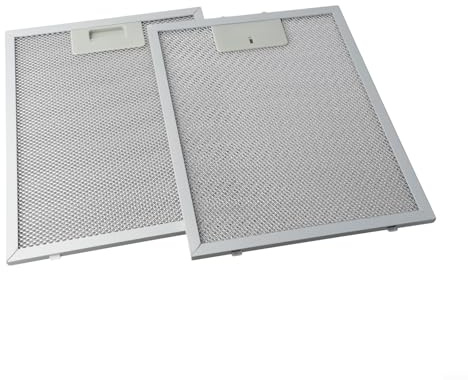 Lawnoval 2 Stück Dunstabzugshaube Metallfilter mit mehrschichtigem Aluminium-Netz für Abluftventilator-Ersatz, geeignet für die meisten Dunstabzugshauben
