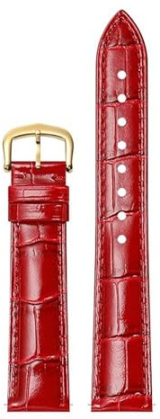 dongriuk Uhrenarmband Aus Echtem Leder Für Cartier Tank Santos Dumont(Redg,18mm)