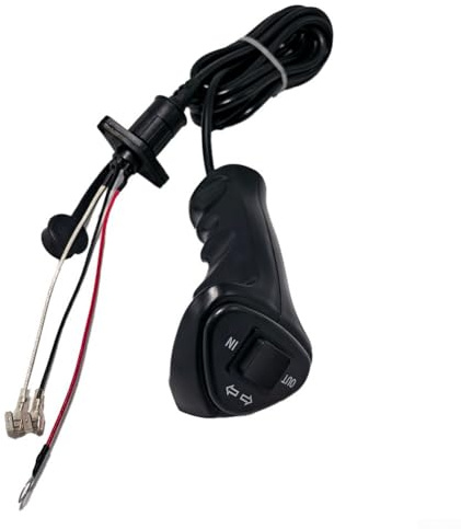 Gdfnmogo Telecomando per verricello elettrico a 3 poli, con cavo da 300 cm, per fuoristrada, ATV, UTV e side-by-side, 500 A, 12 V-48 V, ABS Hous