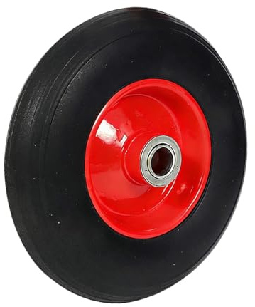 Sharplace Roue de diable pour tondeuse à gazon, roue de barbecue, pneu plein robuste pour accessoires de jardinage, 22cm