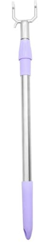 SWOOMEY Asta Appendiabiti Telescopica Estensibile in Alluminio con Gancio Bastone per Stendere Abiti e Tende Supporto Versatile per Casa Balcone e Armadio Classico