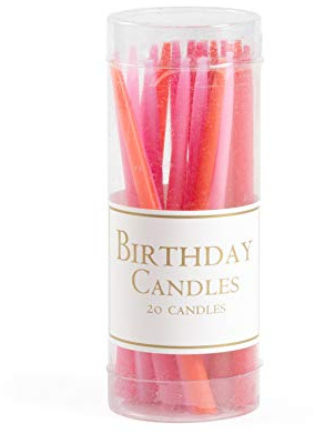 Caspari Entertaining Birthday Candles, Flower Petals,20 Candles,CA952
