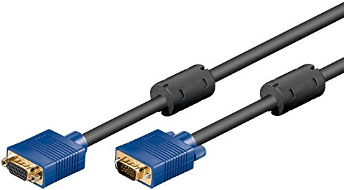 SM-PC®, 2m Full HD SVGA Monitorverlängerung Monitorkabel VGA vergoldete Kontakte Premium HQ schwarz #043