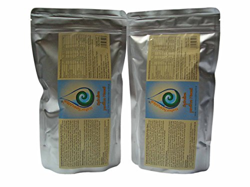 Spirulina Algen aus Hawaii 2x 1000 Presslinge a 500mg im Nachfüllbeutel, Vegan, Rohkost, das Original direkt aus Hawaii, schadstoffgeprüft.