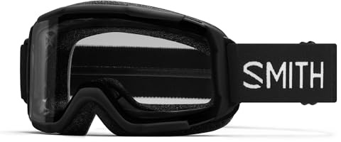 SMITH Daredevil Youth Goggles with Carbonic-x Lens – Performance Snowsports Kids Goggles for Skiing & Snowboarding – Black + Clear Lens