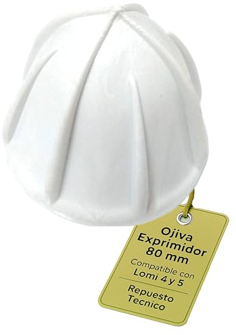 CubetasGastronorm ® Ojiva Piña Exprimidor Grande 80mm Lomi Repuesto Compatible con Modelos 4 y 5 Accesorio Técnico para Exprimidores Manuales con Interruptor Recambio Profesional Hostelería