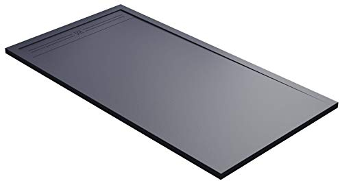 Duschwanne 90 x 130 cm aus Stein Maier Oasis grau anthrazit