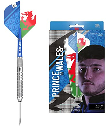 Target Darts Lewy Williams 1. Gen. 90% Wolfram Steeldarts-Set Dartpfeile