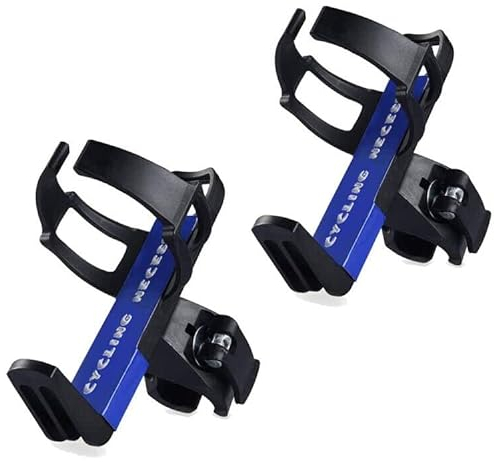 ROGTYO Portabidones para bicicleta, 2 unidades, soporte para bebidas, portabotellas, soporte para botellas, sillín lateral ligero para bicicleta de montaña, bicicleta de carretera y bicicleta de