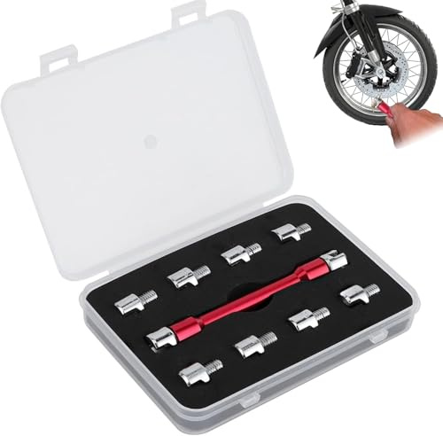 10-tlg Motorrad Speichenschlüssel in 5,0-6,8mm für die meisten Motorräder