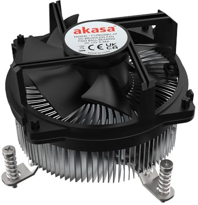Akasa AK-CC6608BP01 Low Profile CPU-Kühler - Sockel LGA 1700, 63,2 mm Höhe