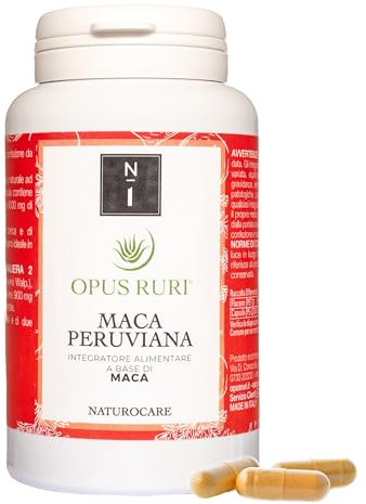 OPUS RURI Maca Peruviana - 150 Capsule Vegetali da 450 mg - Integratore ad Alto Dosaggio con Estratto 20:1 - Senza Additivi - Made in Italy