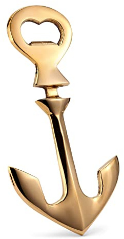 NKlaus 14 cm x7 cm apribottiglie ancora ottone oro marittimo apribottiglie apribottiglie birra 11557