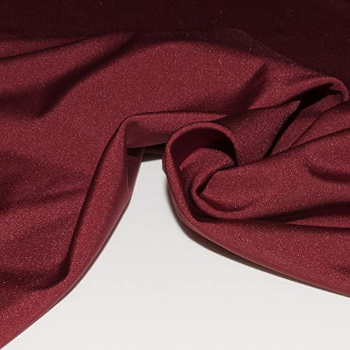 GENERIC Lycra Vendita Al Metro, Tessuto Lycra Lucida Elasticizzata Per Indumenti Sportivi, Lingerie E Costumi Da Bagno 241 Bordeaux
