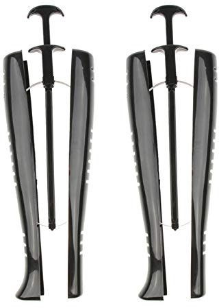 SCHAAN Alberi per Stivali Stivali Alti Alti al Ginocchio Automatici Neri in plastica, Supporti per Stivali da Equitazione in plastica Inserisci barella per Scarpe da Uomo Donna Decoration