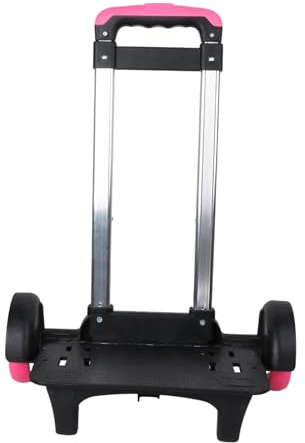 Perfeclan Carro de Equipaje con Ruedas para Mochila, Carrito de Mano Compacto y portátil, Color Negro, Carrito con Ruedas para Mochila, Mujer