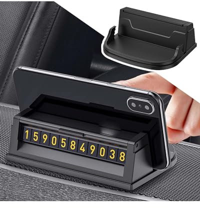 Antirutschmatte für Armaturenbrett 1 Stück Autotelefonhalter Armaturenbretthalterung Rutschfeste Matte Anti-Rutsch-Pad Temporäre Parkkarte Nummernschild-Stopp-Aufkleber Display-Zubehör Auto Anti-Rutsc
