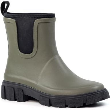 Lazy Dogz Womens/Ladies Lake Ankle Galoshes (8) (Olive)