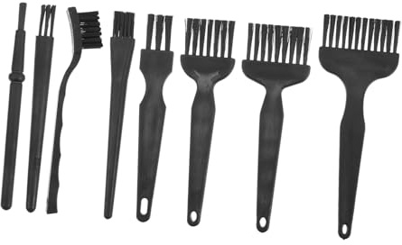 BELLIFFY Reinigungsset mit Robustem Pp Material 8 Stück für Elektrorasierer und Rasiertrimmer und Komfortablem Griff für Reise und Täglichen Gebrauch