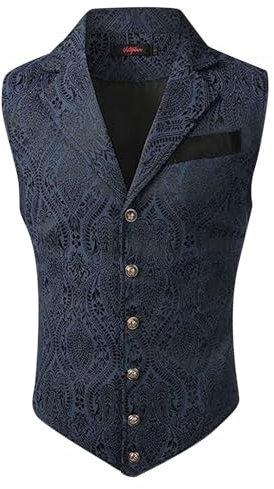 SRZYMJ Trachtenweste Herren Gilet Hochzeitsweste Herrenweste Oktoberfest Weste-Trachten Rot Bordeauxe Marine Anzugweste Für Herren Angelweste Anzugweste Winteranzug Herren Weste Slim Fit
