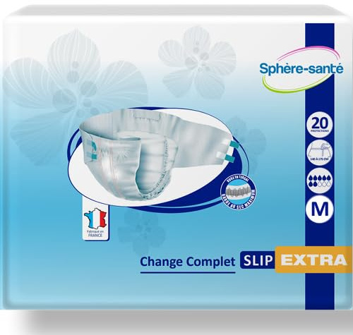 Sphère Santé - Slip Medium Extra - Protection contre l'incontinence - Absorption maximale - Confort et sécurité - Fabrication française de qualité