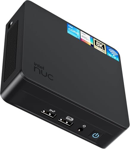 Intel NUC 13 Pro Mini PC, NUC13ANKI5 Intel Core i5-1340P (12C/16T & Up to 4.6GHz), 16GB 3200Mhz DDR4 RAM & 512GB PCIe 4.0 NVMe SSD, Support 8K/HDR/WiFi6E/BT5.3/Windows 11 Pro/Office/Business