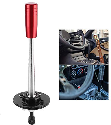Tissting Short Shifter Zuverlässiges,Einstellbarer Auto Short Gear Shifter | Aluminium Praktische Modifikation Short Shifts Stick mit Knopf Universal für E30 E36 E46 E34 E39 E6x Z3