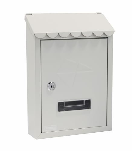 Kippen 10006BC - Cassetta Postale Modello IRON di Colore Crema. Dimensioni: 300x210x70mm.