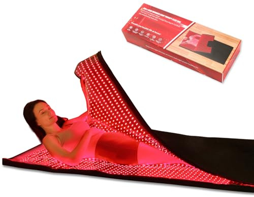 MEGELIN Rotes Infrarot-Licht-Therapie-Tasche für den ganzen Körper, 180 * 80cm, 2520 LEDs für Ganzkörper-Rotlicht-Therapie-Matte zu Hause