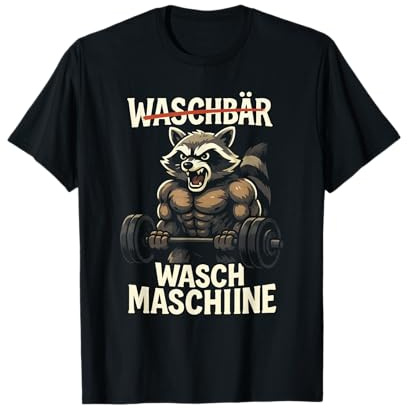 Waschmaschine - Lustiger Spruch Waschbär Gym T-Shirt