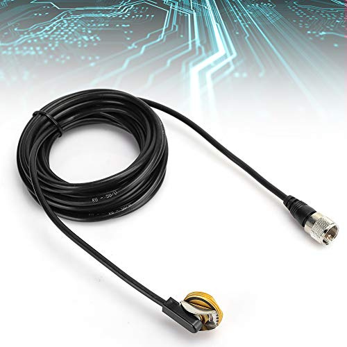 UPALDHOU Câble Coaxial RG-58 / U Durable Perte Faible en Cuivre Extensible pour L'antenne Radio, 5M PL259 à NMO, /////