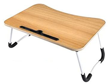 Laptop-Schreibtisch, faltbarer Betttisch, tragbar, multifunktional, Knietablett, Tisch mit Aufbewahrungsschublade und Tassenschlitz, Notebook-Ständer, Frühstücksbett-Tablett für Sofa, Bett, Terrasse