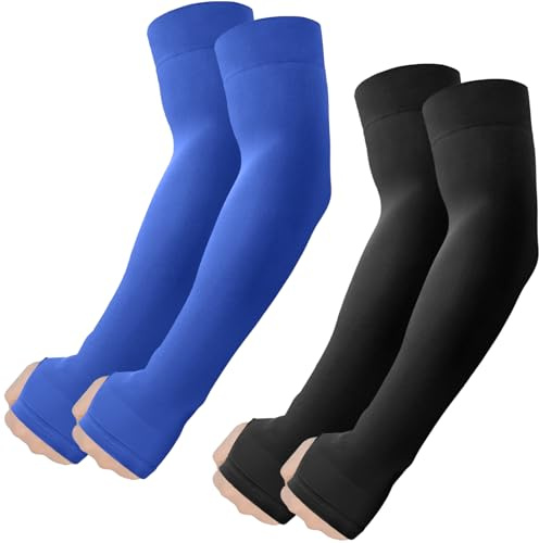 fuinloth Manicotti con foro per pollice Braccia per Uomo e Donna, Ideali per Sportivi Padel Basket Pallavolo