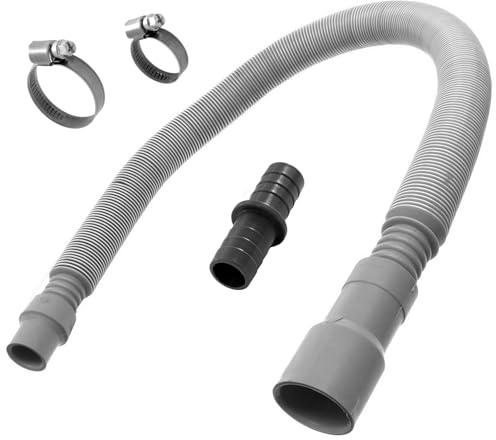 Reliapart Drain Hose Extension Kit Compatible for Fisher & Paykel, Hisense, LG, Samsung Washing Machine 0.7m to 2.0m Adjustable Length 19mm to 28mm Fitting