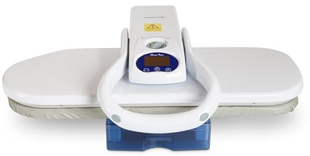 Speedypress Digi Ironing Press 65cm – Large Digital Clothes Press with 70g/min Steam, 800ml Water Tank, Touch Display, Auto & Manual Steam, 1500–1785W, Home Use for Garments (White)