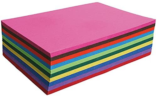 Clairefontaine 455499C Packung mit 100 Bögen Fotokarton (Recycling-Papier, 25 x 32.5 cm (130 g), ideal für Gruppenaktivitäten) 1 Pack farblich sortiert