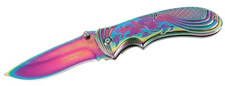 Herbertz Herren Messer Einhandmesser Rainbow, Mehrfarbig, 18, 0cm, 577910