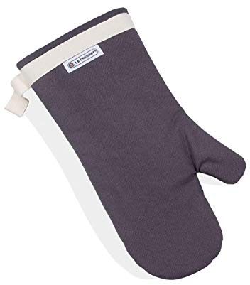Le Creuset Ofenhandschuh mit extra langem Ärmel, Einheitsgröße, Perlgrau, Baumwoll-Canvas, 95002300444000