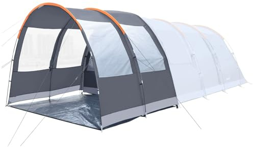 Skandika Vorzelt für Tunnelzelt Gotland 5 Protect | Canopy für Zelt, 2-5 Personen, 370 × 240 × 210 cm, wasserfest 5000 mm, mit Boden | Vordach, Zelterweiterung, Ergänzung für Zelte, Camping, Outdoor