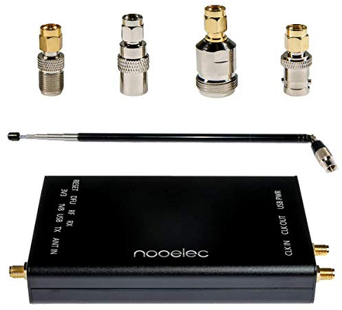 Nooelec HackRF Complete Bundle - Genuine HackRF One Software Defined Radio (SDR) with 0.5PPM TCXO in a Custom Black Aluminum Enclosure. ANT500 & SMA Antenna Adapter Bundle Included