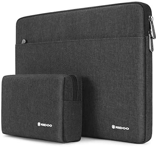 NIDOO 12-13 Zoll Laptop Hülle Tasche Wasserdicht für 13 MacBook Pro Air Pro M2 M1 / 14 MacBook Pro M2 M1 / 13,5 Surface Laptop 5 4/13 EliteBook 630 G9 / 14 ThinkPad X1 Carbon Gen 10, Dunkelgrau