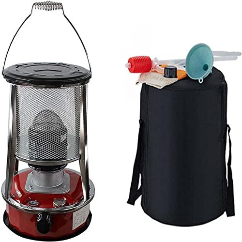 WZFANJIJ Tragbarer Petroleum Heizung, Zeltheizung, Camping Heizung und Kochen, Petroleumofen für Innenräume,Red4.6L