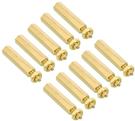 PATIKIL 20mm+6mm M3 Abstand schrauben, 40 Pack Messing Hex PCB Abstands muttern für Mutter bretter, Computer gehäuse, Leiterplatten, Elektronik, Goldton
