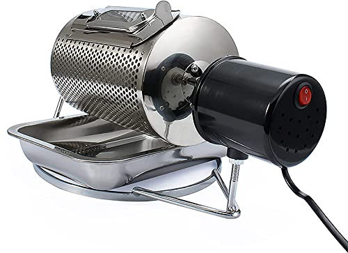 MNSSRN Home Coffee Bean Roaster, 250G Capacity 304 Stainless Steel Home Gas Coffee Bean Straight Fire Roaster, Suitable for Heating Coffee Beans
