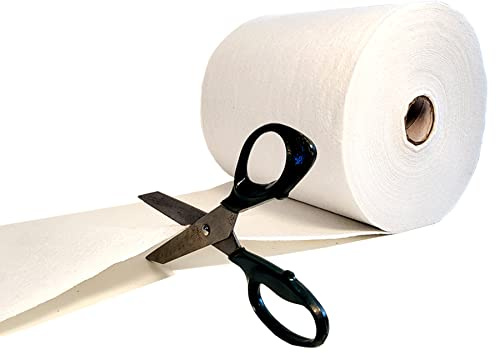 Meterware, Spezialvlies für Dachabdichtung, Dachvlies, 110 g/m2, 35 cm Breite, Vlies für Flüssigkunststoff, Stabilisierungsvlies, Bauvliesstoff zur Armierung von Flüssigabdichtung, Polyestervlies (4)