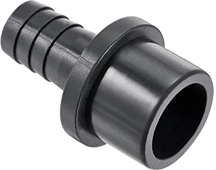 M METERXITY 1 Paquete Tubo PVC Accesorio - Tubo Agua Conector, 14mm Púa Tubo Recto Junta, Aplicar a Exterior/Jardín/Piscina (OD 25mm, Negro)