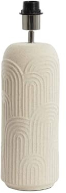 Light & Living Lampenfüß Diego - Weiß - Ø14x43,5cm | Rund - Modern - Feinkeramik - Tischlampenfuß - Lampe Wohnzimmer & Schlafzimmer