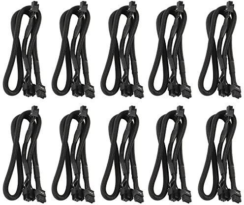 LLKOZN 10X Cable de Fuente de Alimentación PCIE VGA de 8 Una Doble 8 Y 6 para Supernova G2 G3 G5 P2 T2