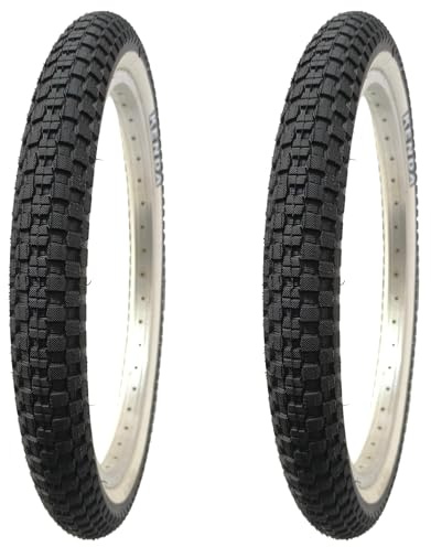 Kenda 2 Stück 20 Zoll Reifen 20x2.125 Zoll 54-406 mit Weisswand, mit Schläucheauswahl